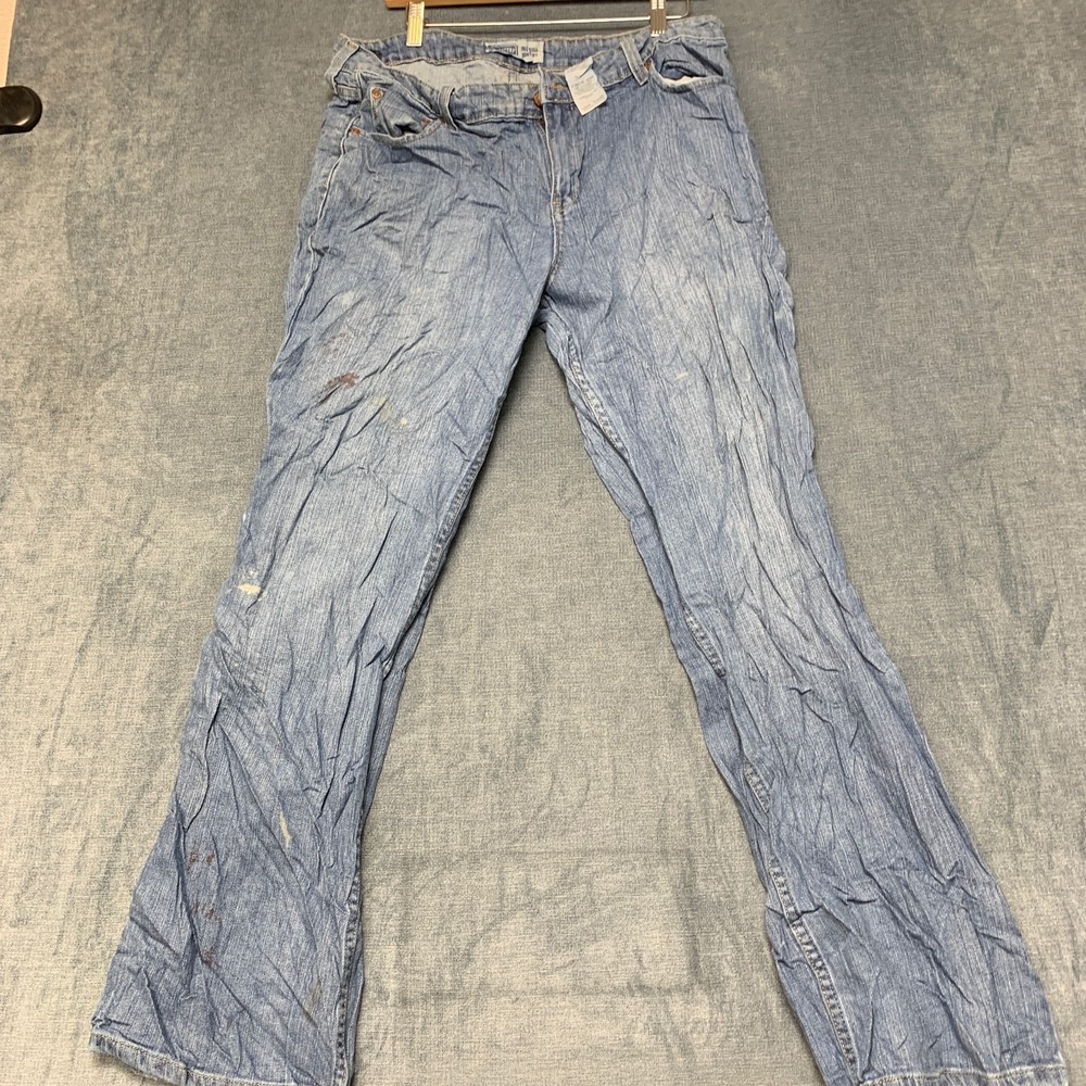 Levi's Bootcut Jeans Womens 16M Blue Denim Medium Wash Mid Rise Stretch Pockets